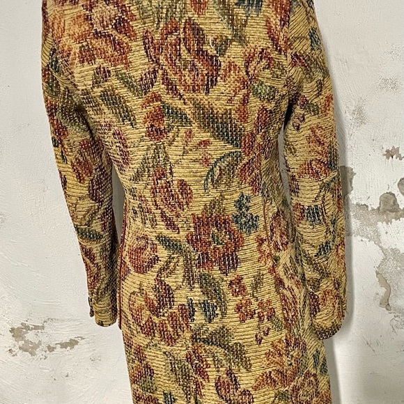 Vintage Italian Corduroy Floral Coat. ‎ XS/S - Picture 6 of 8